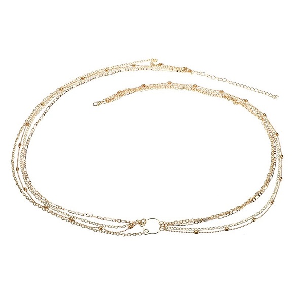 Boho Multilayer Beach Belly Waist Festival Chain - Picture 3 of 14